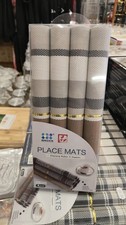 Set of 4 Woven PVC Place Mats
