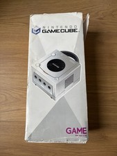 Nintendo GameCube Console & Controller Silver Game Pre owned Box & Memory Card