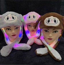 LED LabubuBunny Ear Hat Plush