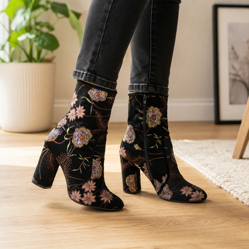 Womens black floral - womens,
