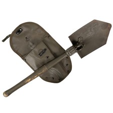 Original Austrian Army 2-Way Folding Shovel E-Tool with Cover