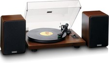 Lenco LS-600WA Bluetooth® Record Player with Two External Speakers and 2 x 30 Wa