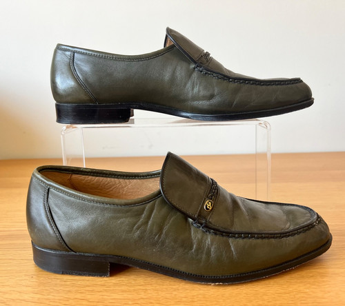 Grenson olive slip leather - olive,