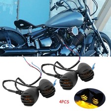 4pcs LED Turn Signal Indicator Blinker Light For Yamaha XVS 1100 250 650 Bobber