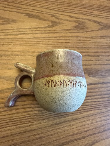 Studio pottery stoneware mug - stoneware,