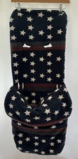pushchair/stroller Blue and white star Foot Muff Cover One Size