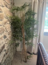 Large Bundle Of Artificial Faux Bamboo Stems Canes X5 Various Heights Max 1.8m