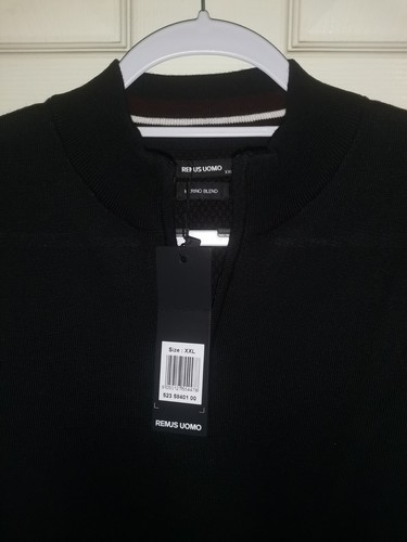 Remus uomo zip neck jumper - remus,