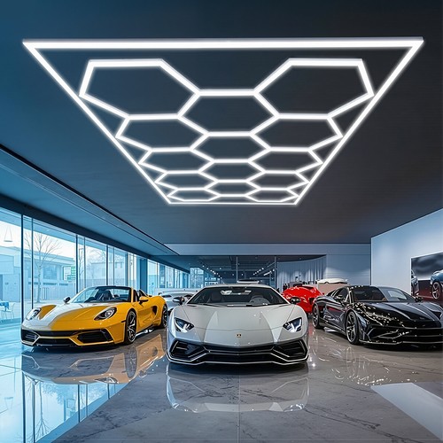 Grid cold white hexagon led - hexagon,