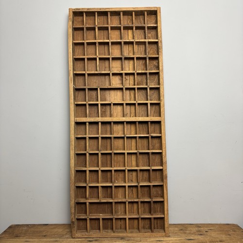 Vintage wooden printers tray - wooden,
