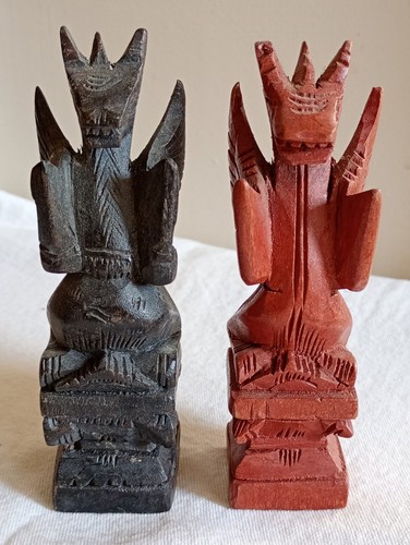Good pair vintage carved - pair,