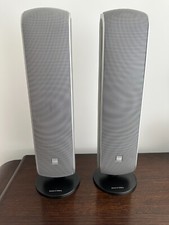 B&W Speakers VM1 100W Bowers and Wilkins Speakers With Stands Silver AV Stereo