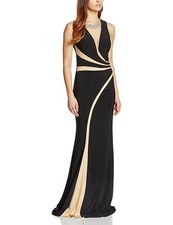 BNWT Womens Forever Unique Sephora Mesh Maxi Dress Embellished Black 12 RRP £329