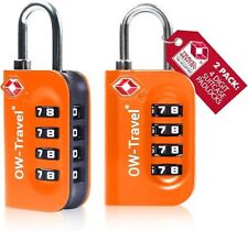 Suitcase Locks TSA Approved Luggage Locks OW-TRAVEL Combination Suitcase Padlock
