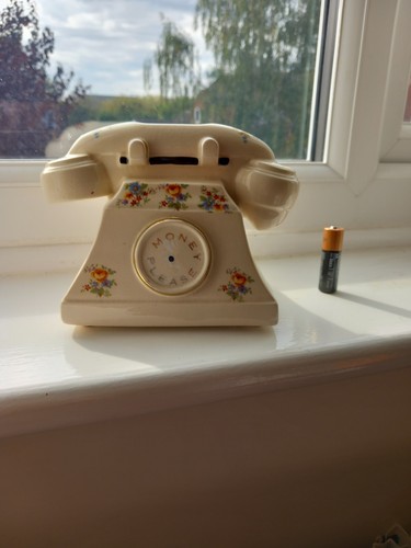 Vintage arthur wood telephone - wood,