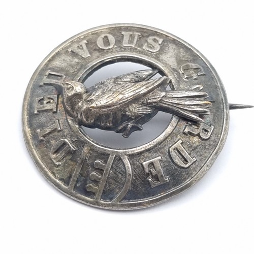 Dieu vous garde - brooch, antique