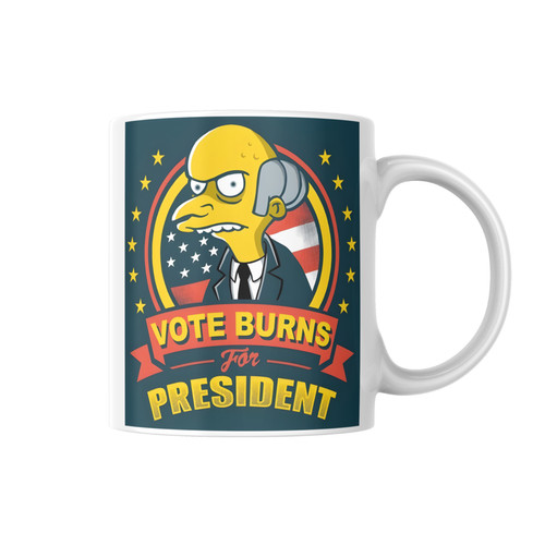 Vote burns 11oz coffee mug - vote,