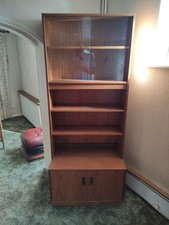 Vintage Retro G Plan  display cabinet tall Teak Danish