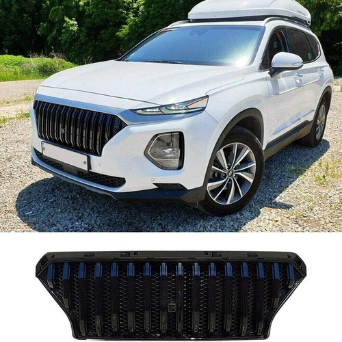 Black front grille bumper vent - black,