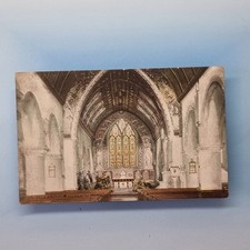 Broadstairs Postcard C1905 Kent St Peter's Church Interior Art