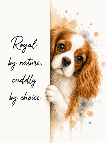 Cavalier king charles spaniel - king,