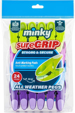 Minky SureGrip Pegs, Assorted