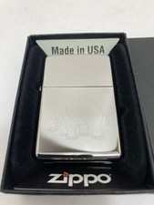 Vintage Elephant Zippo Lighter with Box Animal Series