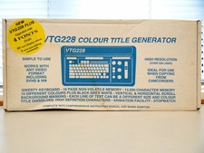 Video Tech VTG228 Plus Colour Video Title Generator With Instruction Manual Used