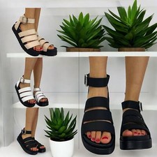 LADIES WOMENS FLATFORM