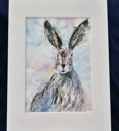 New original hare watercolour - new,