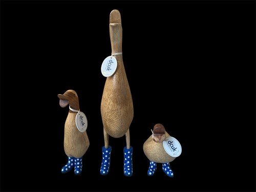 Dcuk wooden ducks - wooden, spotty
