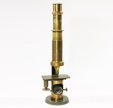 Hartnack & Co, ca. 1870s Drum Microscope + Cabinet, Serial Number 15552