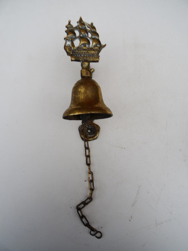 Vintage old brass bell - vintage,
