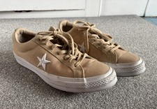 Converse One Star Low Beige Canvas Mens Trainers UK11