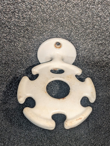 Vintage white enamel cast - white,