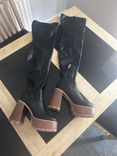 Asos faux black leather - asos, chunky