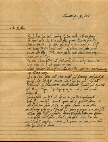 Wwii letter 1944 - wwii,