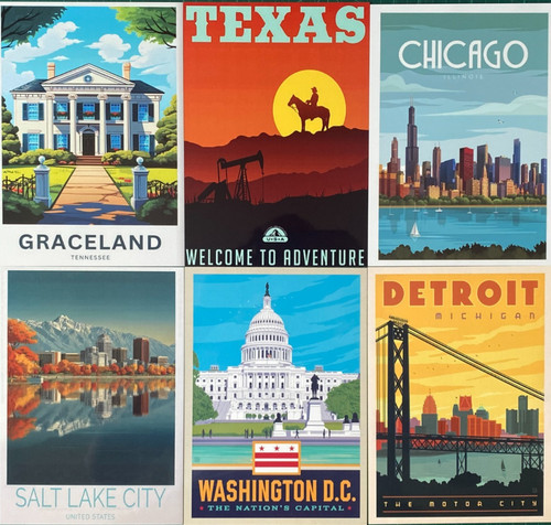 Travel usa cities signs - cities, metal