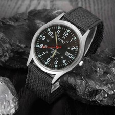 black Men Wrist Watch Canvas