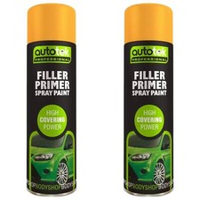 AutoTek Filler Primer Multi-Purpose Aerosol Spray Paint 500ml x2