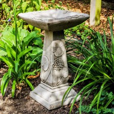 Square Top Stone Cast Garden