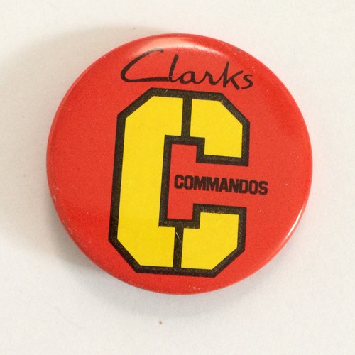 Clarks commandos vintage pin - -,