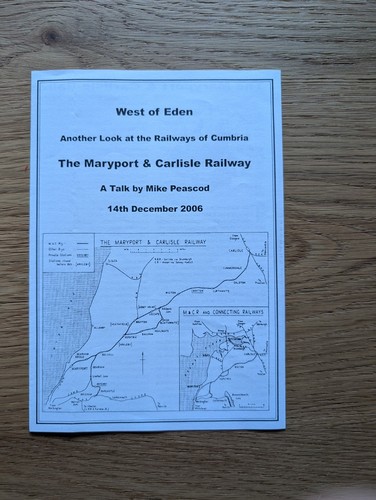 Maryport and carlisle railway - and,