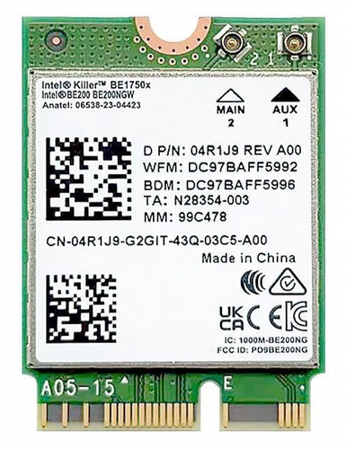 Intel killer be1750x wifi7 - be1750x,