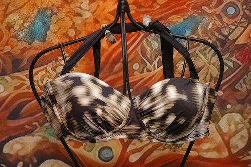Bikini top mottled colour