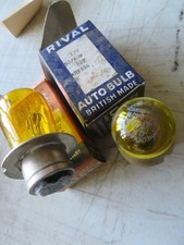 VINTAGE CAR  HEAD LIGHT BULBS 12 WATT  50/40, LUCAS  700 YELLOW  n.o.s.