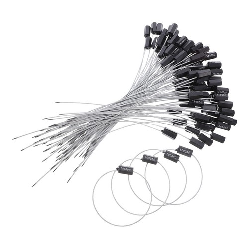 100 pcs wire padlock security - pcs,