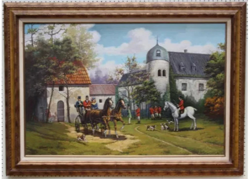 Edward fox original oil - fox,