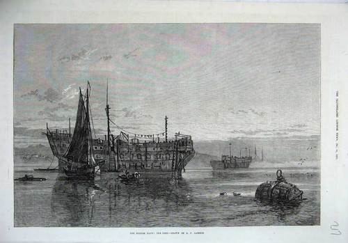 Old antique print 1870 - antique,