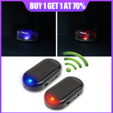Solar Power Car LED Fake Dummy Alarm Warning Security Anti Theft Flashing Light
